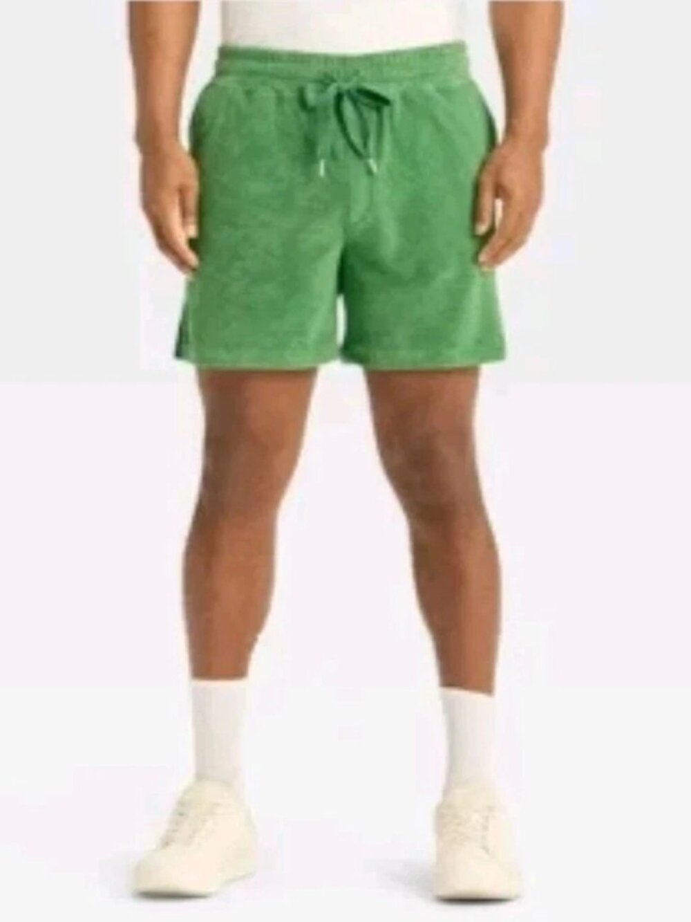 NWT Houston White Men's Pull-On Green Lounge Shorts Size 2XL